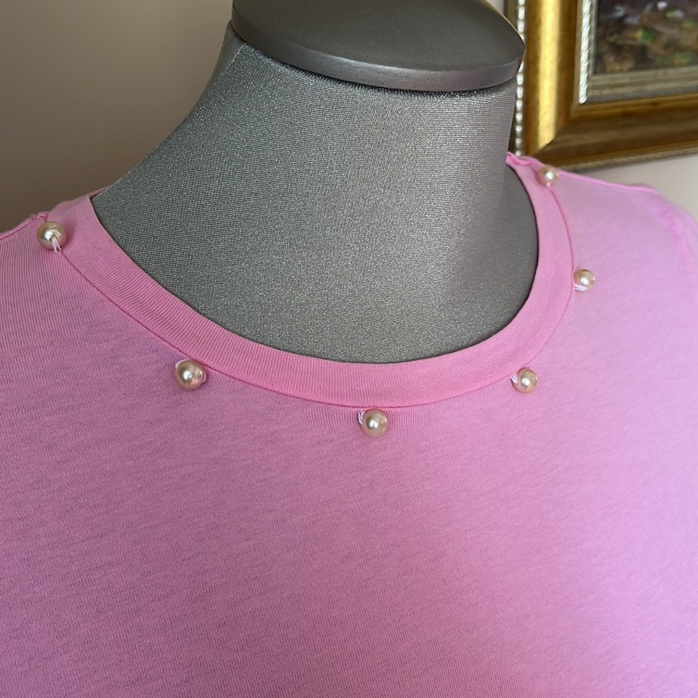 H&M Pink Top with Ruffled Sleeves SIZE XS - Picture 4 of 7